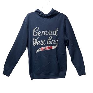 The Normal Brand sweatshirt hoodie St. Louis Central West End Blue‎ Small NEW